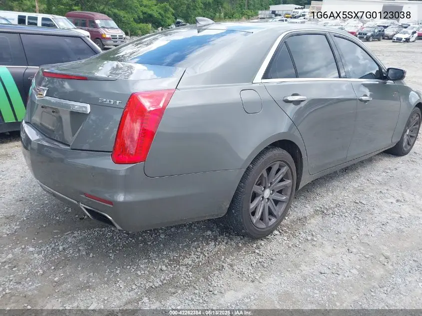 2016 Cadillac Cts Luxury Collection VIN: 1G6AX5SX7G0123038 Lot: 42262384