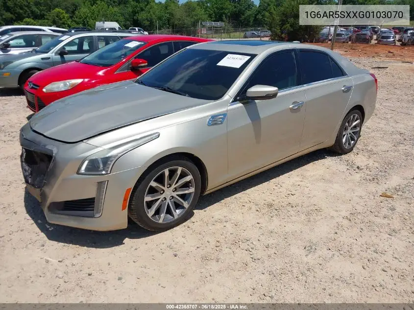 2016 Cadillac Cts Luxury Collection VIN: 1G6AR5SXXG0103070 Lot: 42365707