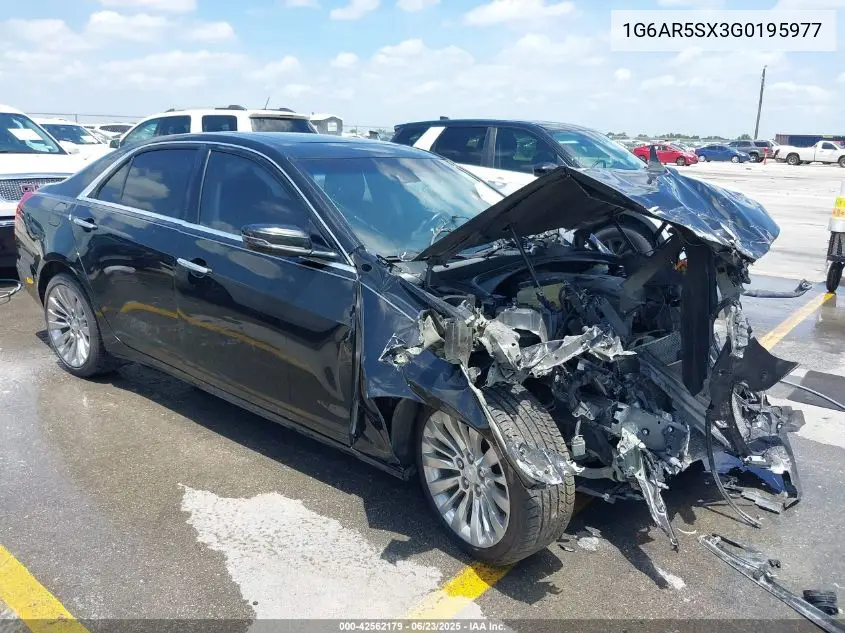2016 Cadillac Cts Luxury Collection VIN: 1G6AR5SX3G0195977 Lot: 42562179