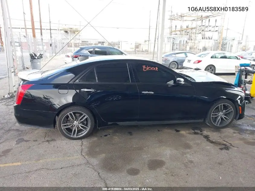 2017 Cadillac Cts V-Sport VIN: 1G6AU5S8XH0183589 Lot: 41936604