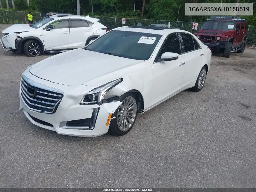 2017 Cadillac Cts Luxury VIN: 1G6AR5SX6H0158519 Lot: 42595576
