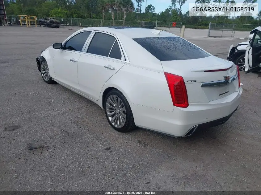 2017 Cadillac Cts Luxury VIN: 1G6AR5SX6H0158519 Lot: 42595576