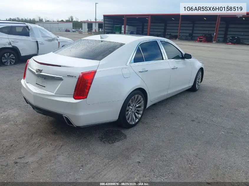 2017 Cadillac Cts Luxury VIN: 1G6AR5SX6H0158519 Lot: 42595576