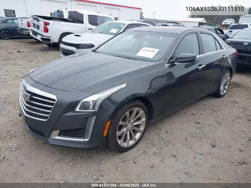 2018 Cadillac Cts Luxury VIN: 1G6AX5SS6J0111510 Lot: 41501384