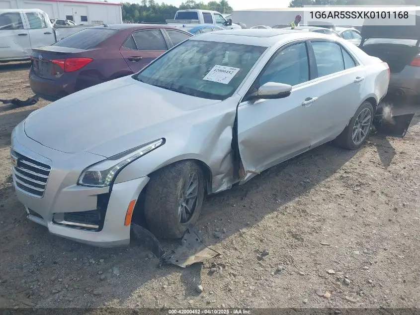 2019 Cadillac Cts Luxury VIN: 1G6AR5SSXK0101168 Lot: 42000452