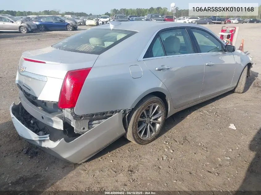 2019 Cadillac Cts Luxury VIN: 1G6AR5SSXK0101168 Lot: 42000452