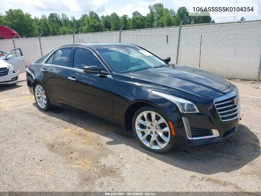 2019 Cadillac Cts Premium Luxury VIN: 1G6AS5SS5K0104354 Lot: 42515991
