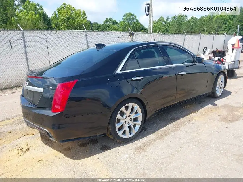 2019 Cadillac Cts Premium Luxury VIN: 1G6AS5SS5K0104354 Lot: 42515991