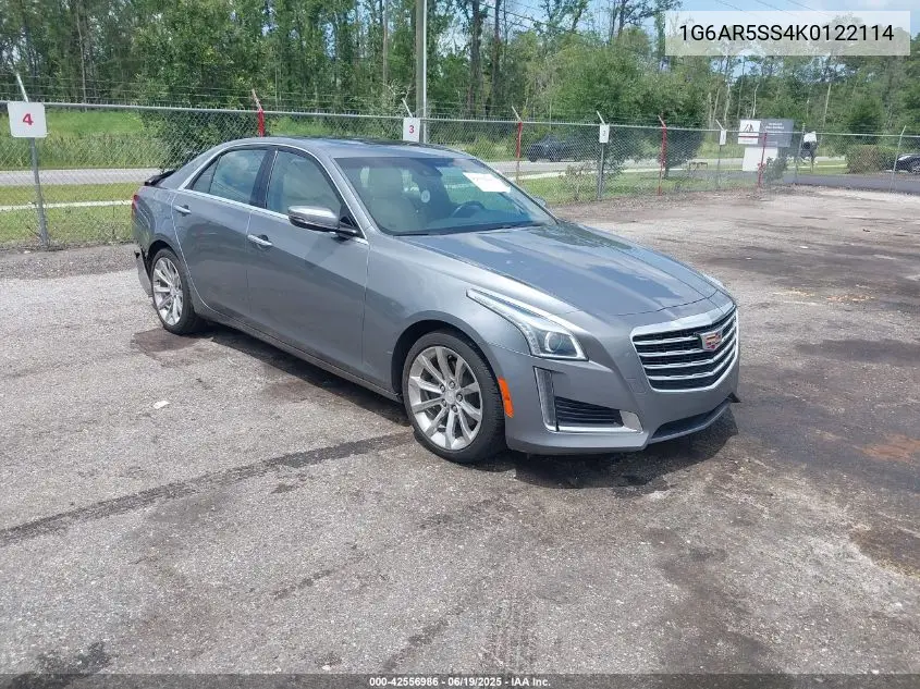 2019 Cadillac Cts Luxury VIN: 1G6AR5SS4K0122114 Lot: 42556986