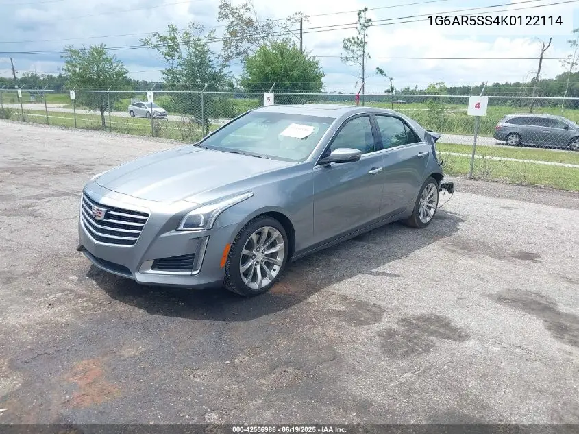 2019 Cadillac Cts Luxury VIN: 1G6AR5SS4K0122114 Lot: 42556986
