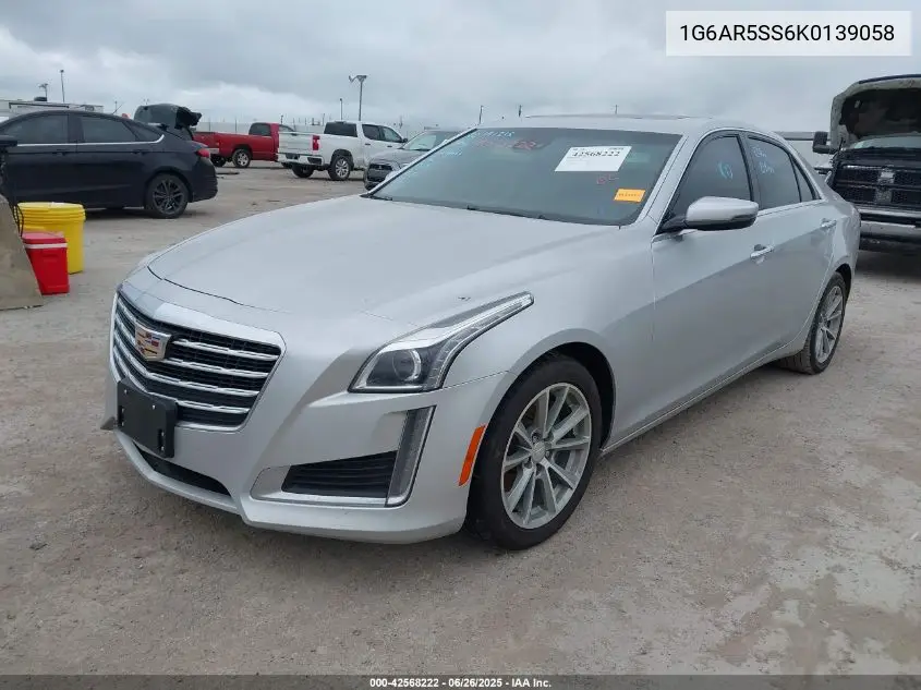 2019 Cadillac Cts Luxury VIN: 1G6AR5SS6K0139058 Lot: 42568222