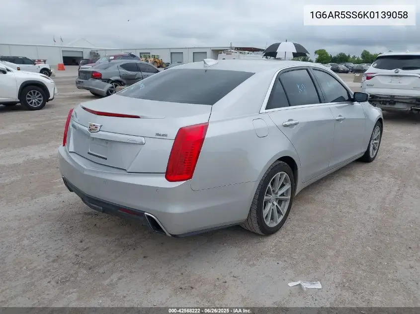 2019 Cadillac Cts Luxury VIN: 1G6AR5SS6K0139058 Lot: 42568222