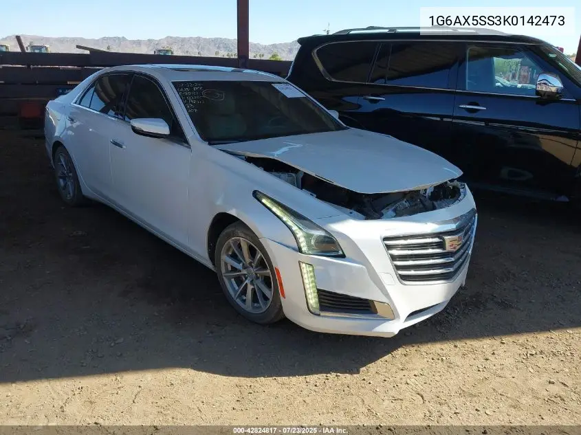 2019 Cadillac Cts Luxury VIN: 1G6AX5SS3K0142473 Lot: 42824817