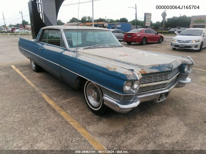 1964 Cadillac Deville VIN: 000000064J165704 Lot: 39463141