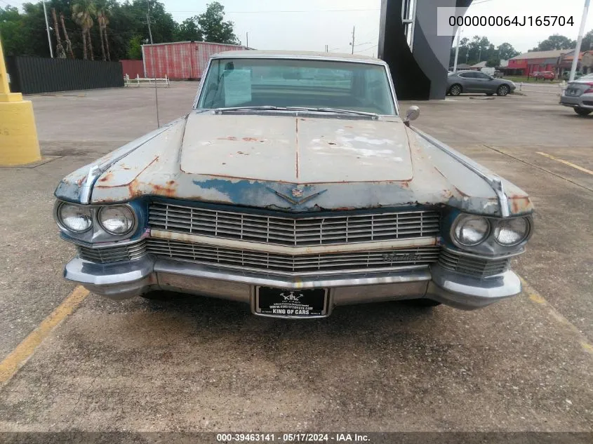 1964 Cadillac Deville VIN: 000000064J165704 Lot: 39463141