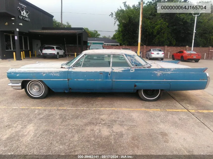 1964 Cadillac Deville VIN: 000000064J165704 Lot: 39463141
