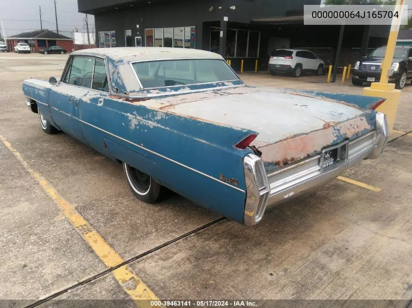 1964 Cadillac Deville VIN: 000000064J165704 Lot: 39463141