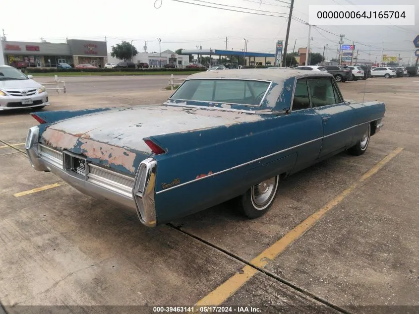 1964 Cadillac Deville VIN: 000000064J165704 Lot: 39463141