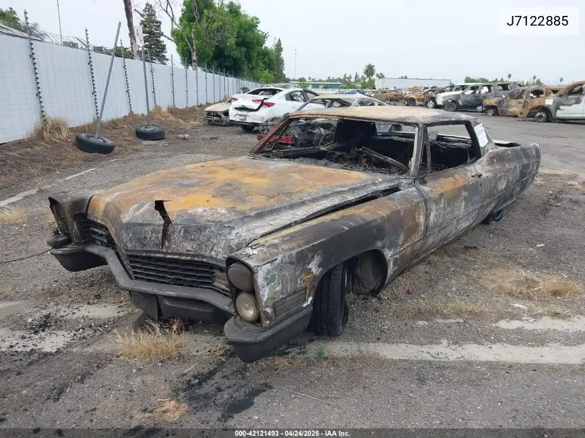 1967 Cadillac Deville VIN: J7122885 Lot: 42121493