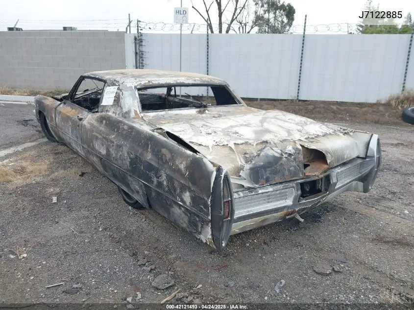 1967 Cadillac Deville VIN: J7122885 Lot: 42121493
