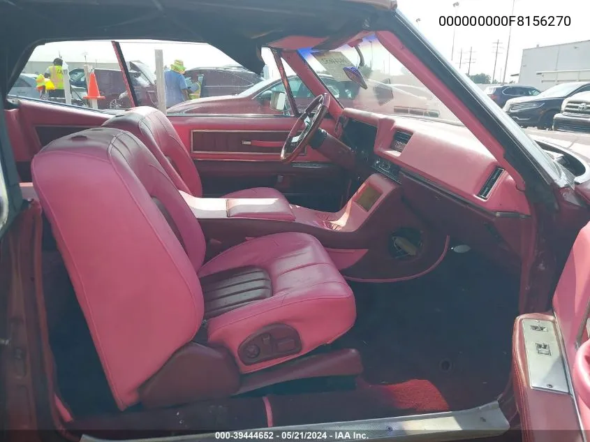 1968 Cadillac Deville VIN: 000000000F8156270 Lot: 39444652