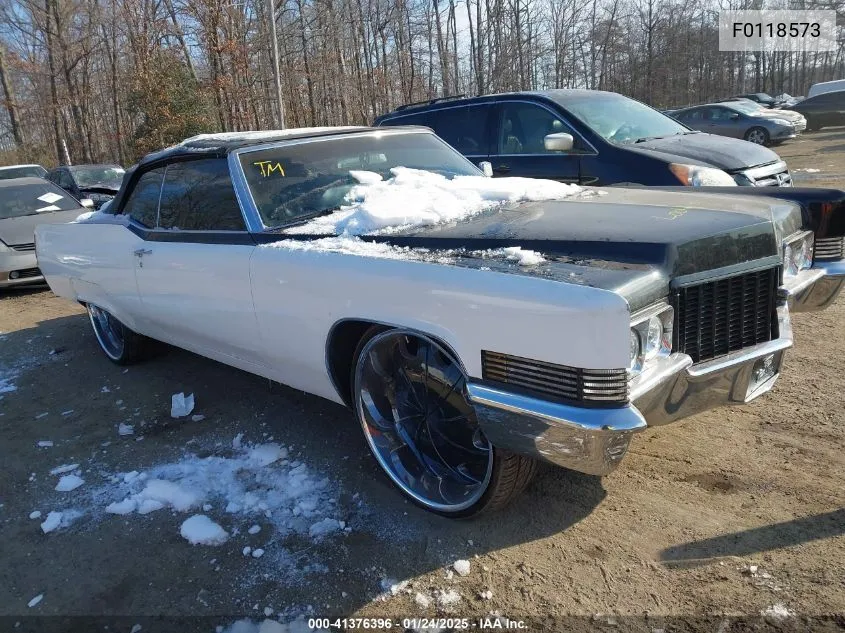 1970 Cadillac Deville VIN: F0118573 Lot: 41376396