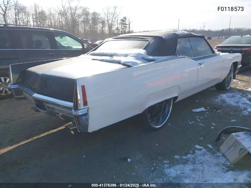 1970 Cadillac Deville VIN: F0118573 Lot: 41376396