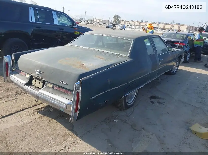 1974 Cadillac Deville VIN: 6D47R4Q243182 Lot: 42769321