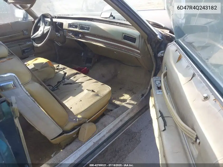 1974 Cadillac Deville VIN: 6D47R4Q243182 Lot: 42769321