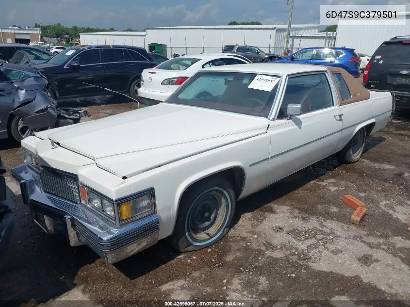 1979 Cadillac Coupe Deville VIN: 6D47S9C379501 Lot: 42595057