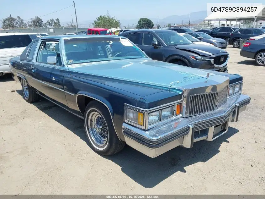 1979 Cadillac Deville VIN: 6D47S9C394257 Lot: 42749799