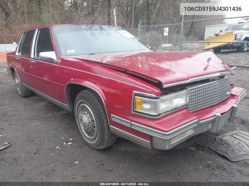 1988 Cadillac Deville VIN: 1G6CD5159J4301436 Lot: 42018046