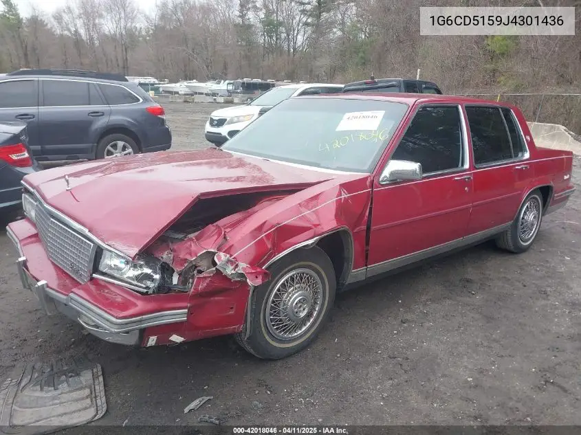 1988 Cadillac Deville VIN: 1G6CD5159J4301436 Lot: 42018046
