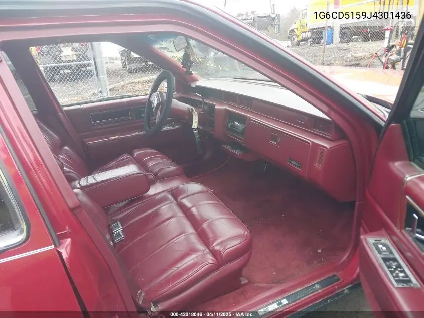 1988 Cadillac Deville VIN: 1G6CD5159J4301436 Lot: 42018046