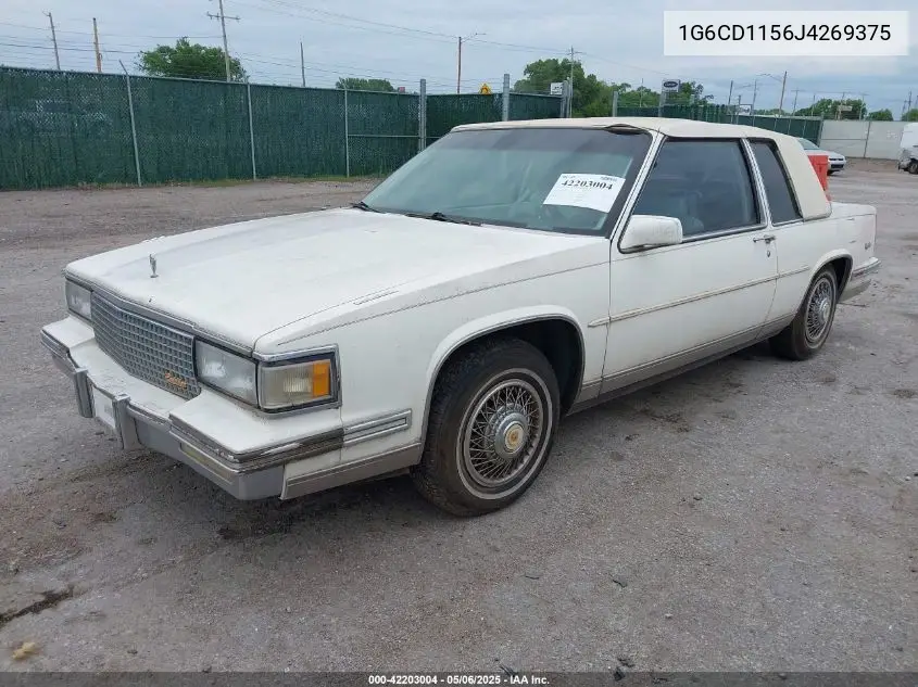 1988 Cadillac Deville VIN: 1G6CD1156J4269375 Lot: 42203004