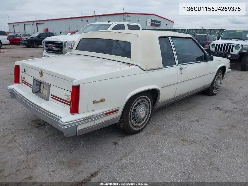 1988 Cadillac Deville VIN: 1G6CD1156J4269375 Lot: 42203004