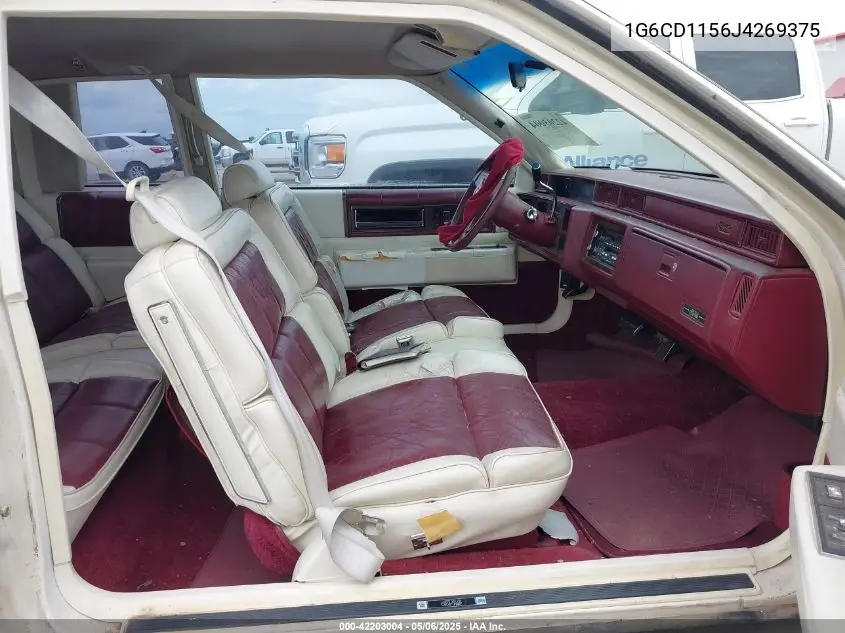 1988 Cadillac Deville VIN: 1G6CD1156J4269375 Lot: 42203004