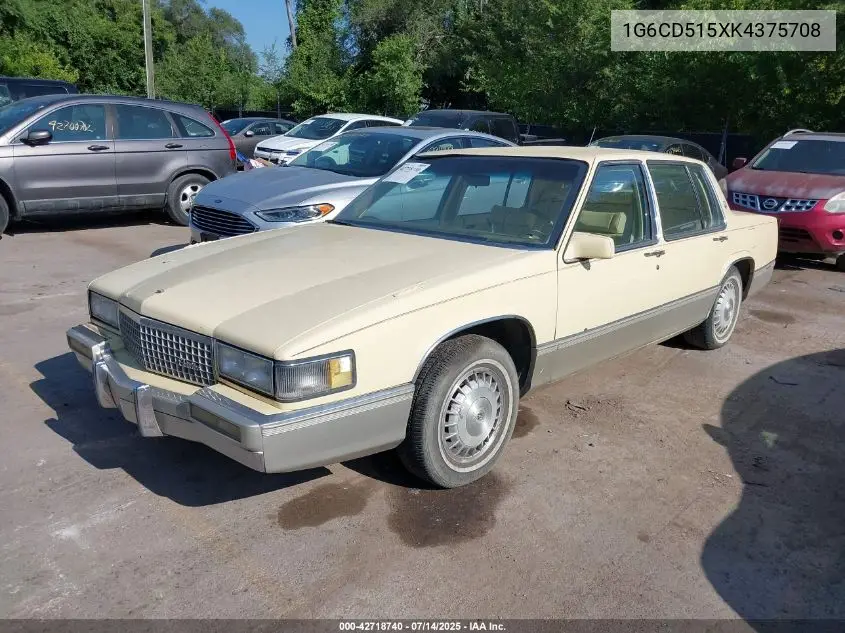 1989 Cadillac Deville VIN: 1G6CD515XK4375708 Lot: 42718740