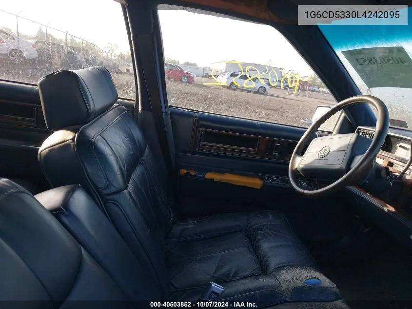 1990 Cadillac Deville VIN: 1G6CD5330L4242095 Lot: 40503852