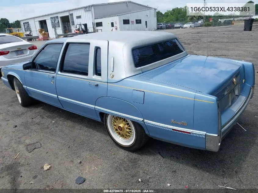 1990 Cadillac Deville VIN: 1G6CD533XL4338381 Lot: 42700470