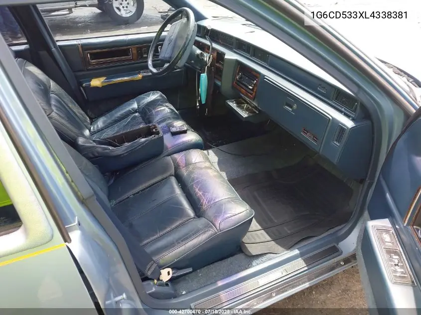 1990 Cadillac Deville VIN: 1G6CD533XL4338381 Lot: 42700470