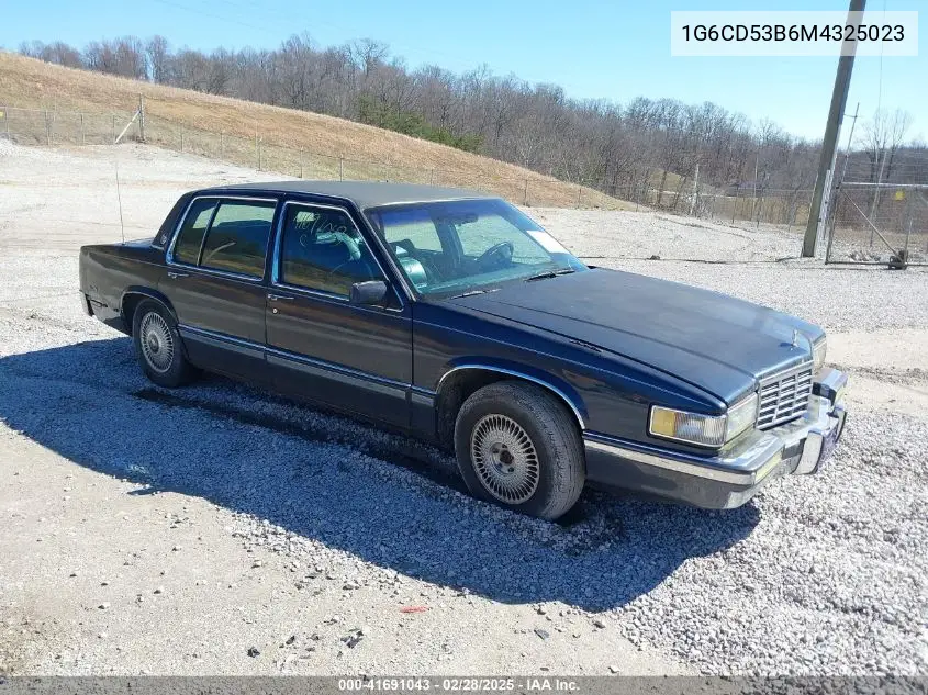 1991 Cadillac Deville VIN: 1G6CD53B6M4325023 Lot: 41691043