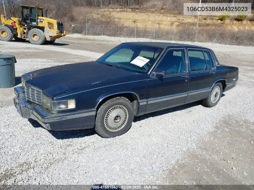 1991 Cadillac Deville VIN: 1G6CD53B6M4325023 Lot: 41691043