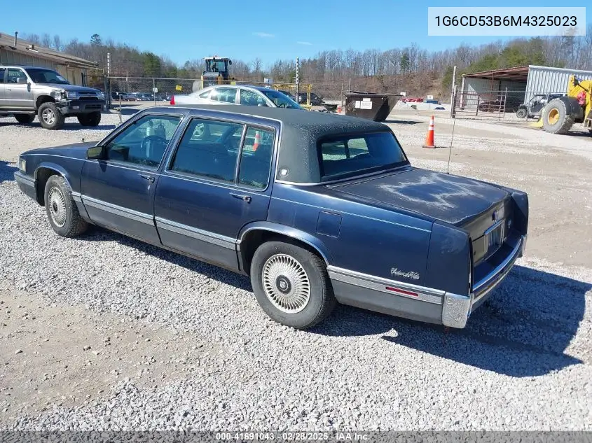 1991 Cadillac Deville VIN: 1G6CD53B6M4325023 Lot: 41691043