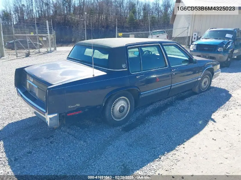 1991 Cadillac Deville VIN: 1G6CD53B6M4325023 Lot: 41691043