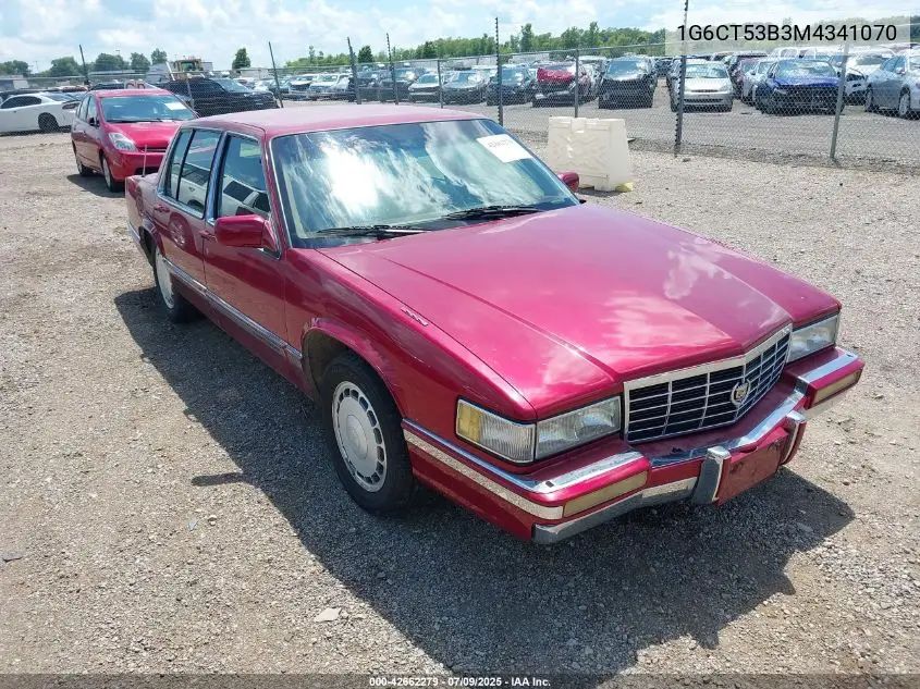 1991 Cadillac Deville Touring VIN: 1G6CT53B3M4341070 Lot: 42662279