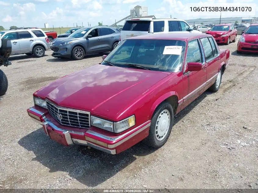 1991 Cadillac Deville Touring VIN: 1G6CT53B3M4341070 Lot: 42662279