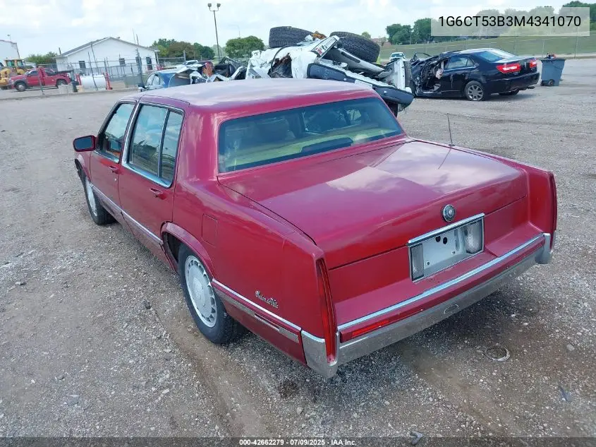 1991 Cadillac Deville Touring VIN: 1G6CT53B3M4341070 Lot: 42662279