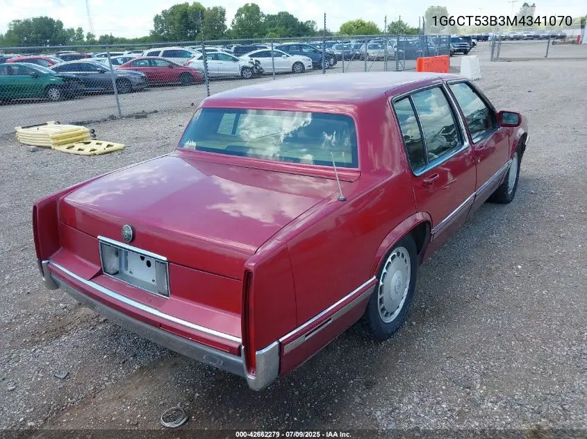 1991 Cadillac Deville Touring VIN: 1G6CT53B3M4341070 Lot: 42662279