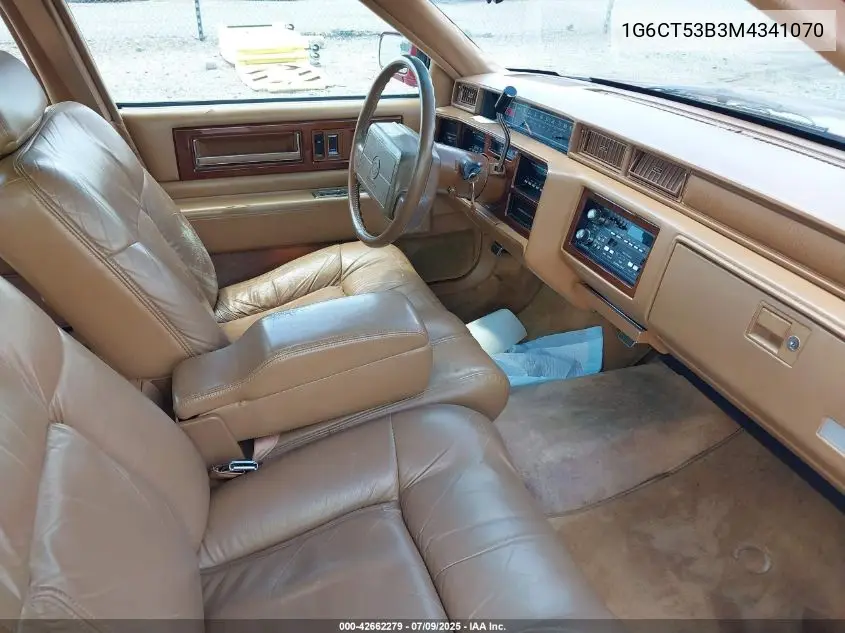 1991 Cadillac Deville Touring VIN: 1G6CT53B3M4341070 Lot: 42662279